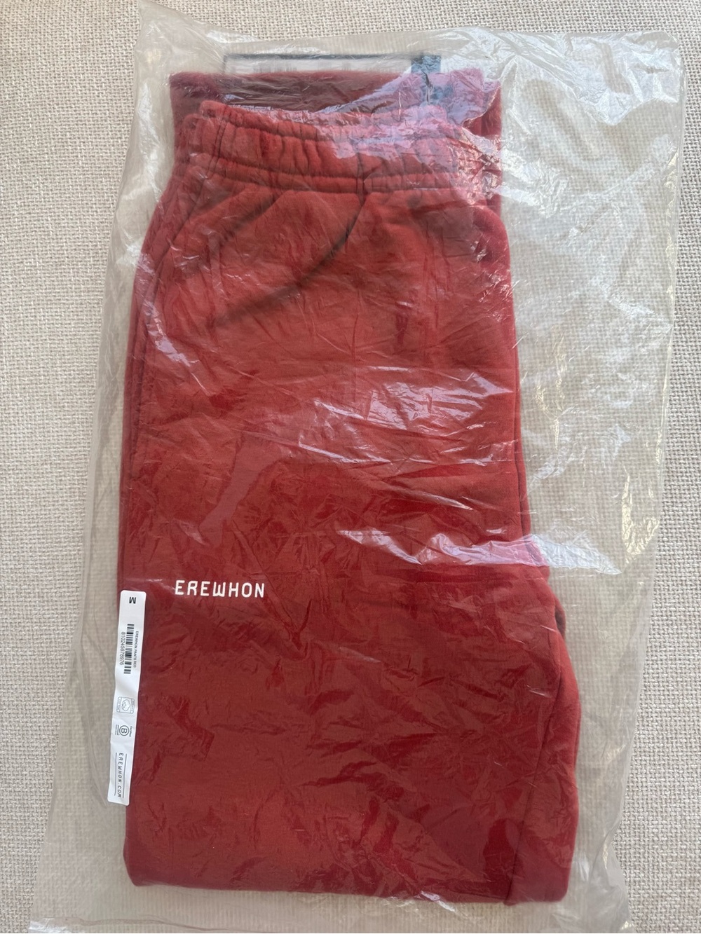 Erewhon Sweatpants M - Tomato